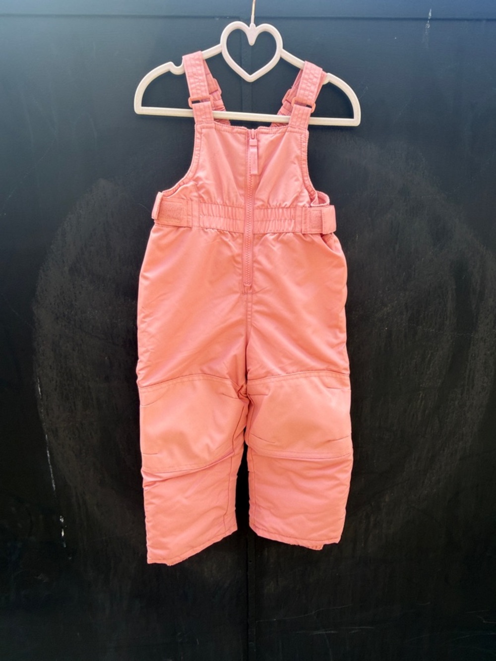 Cat & Jack Coral Pink Insulated Kids snow Overalls